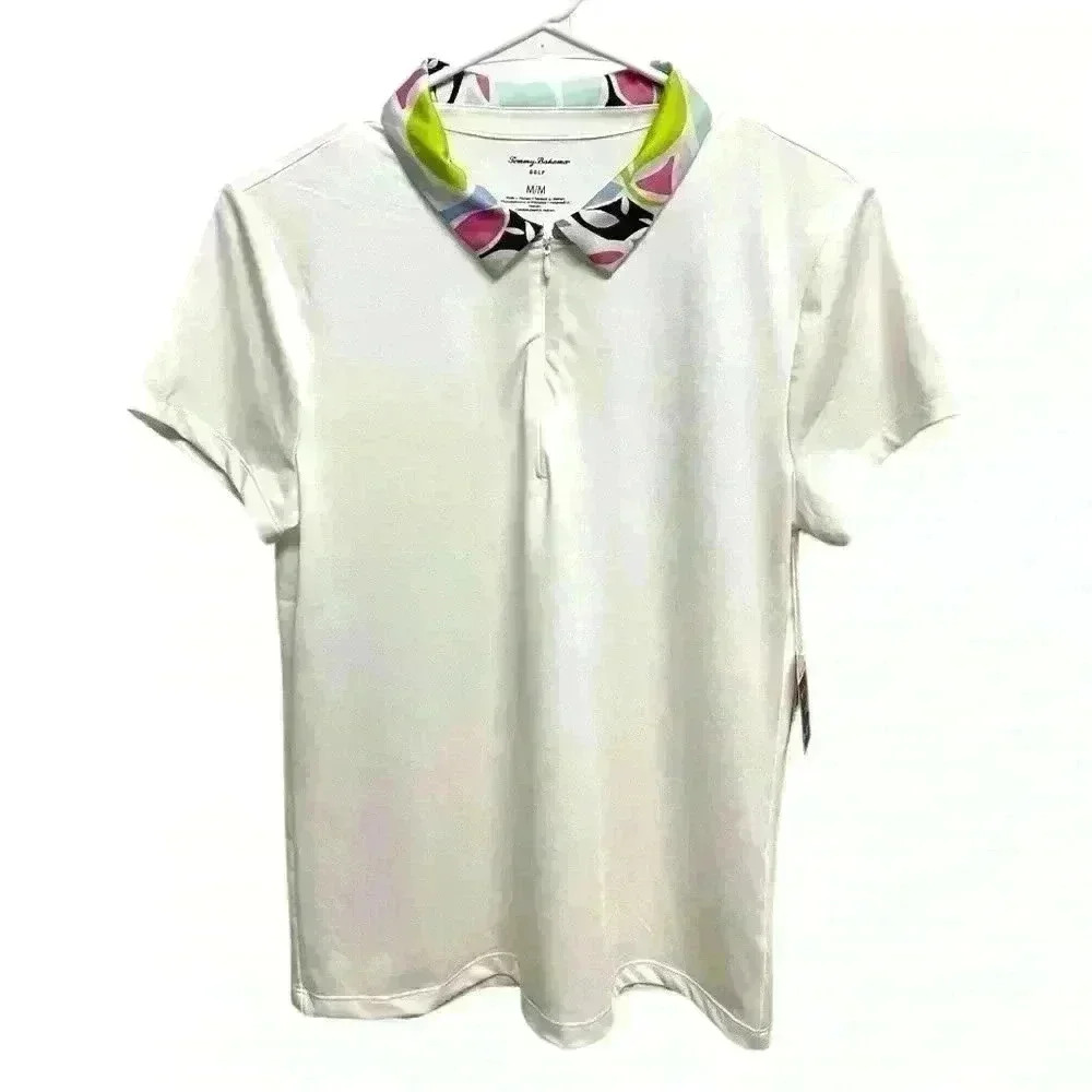 Tommy Bahama Quarter Zip Women’s Golf Shirt.  Size Medium.  New With Tags. - Picture 2 of 5